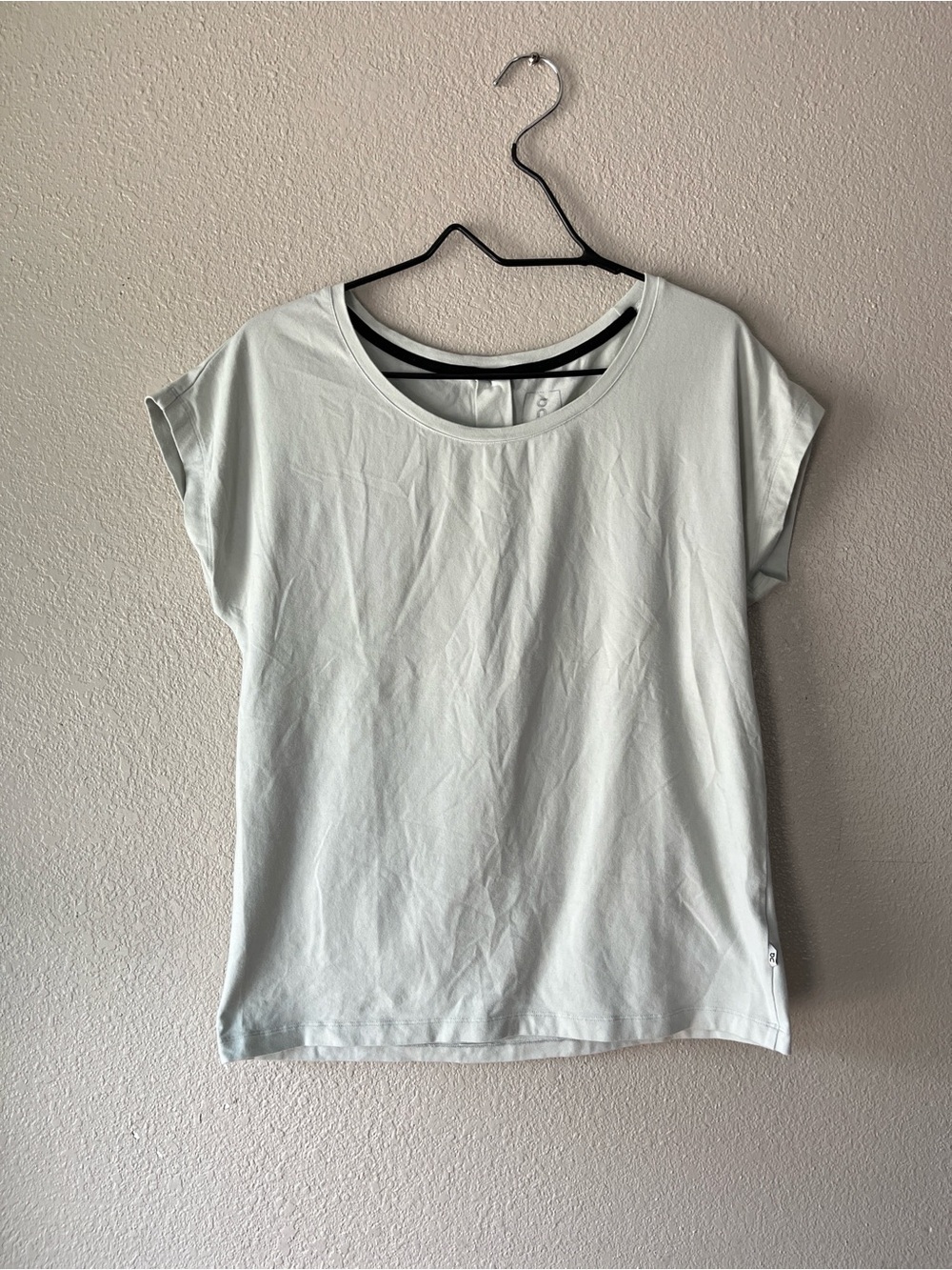 On Running Pale Blue Scoop Neck Short Sleeve Tee